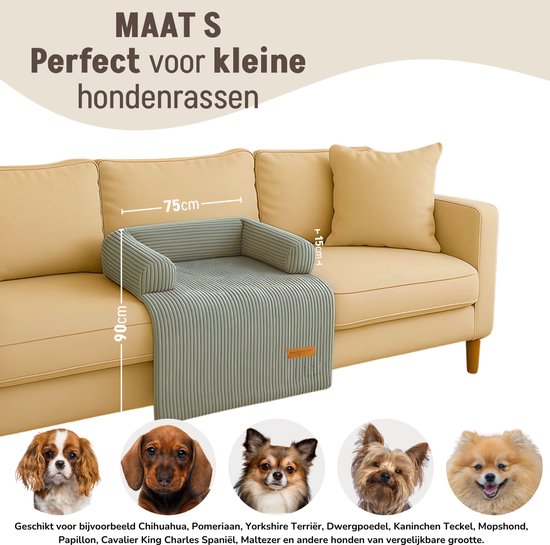 By Cee Cee Original Dog Rug Bench - Panier pour chien - Premium - Entièrement zippé - Tissu en fibre - Gris foncé - 75x90 - Taille S