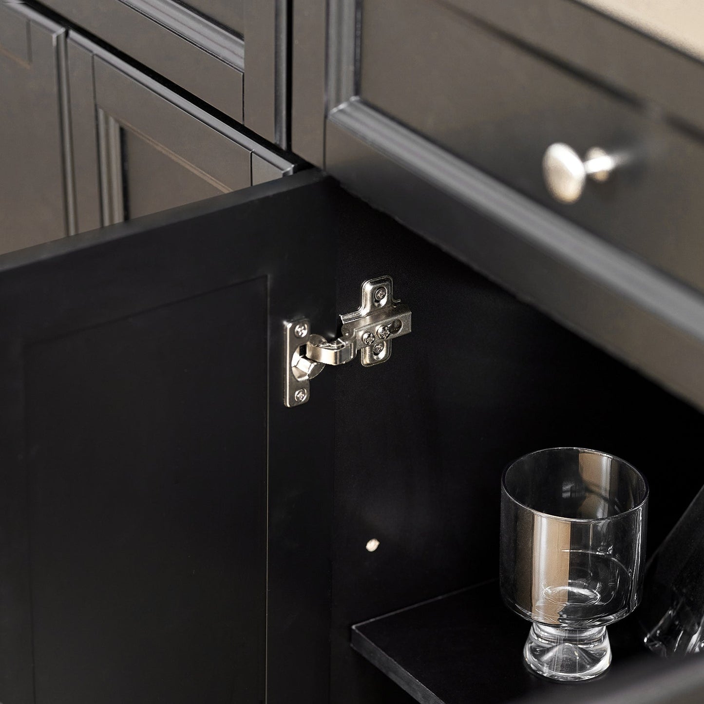 SoBuy - Ilot de cuisine avec plan de travail extensible - 115x92x46-71 cm - Noir