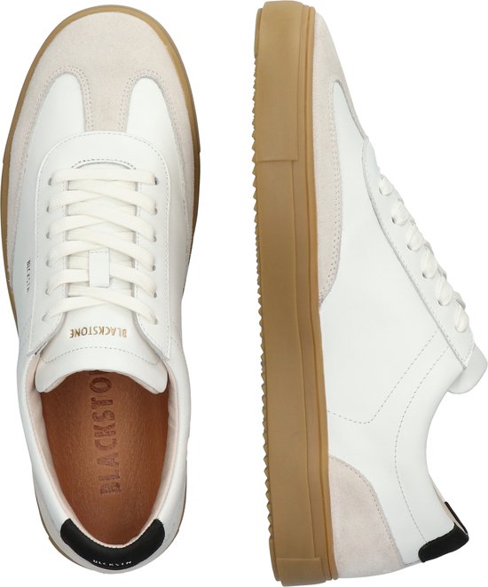 Blackstone SLATE HARPER - DG516 Blanc Noir - Baskets basses - Homme - Blanc - Pointure : 45