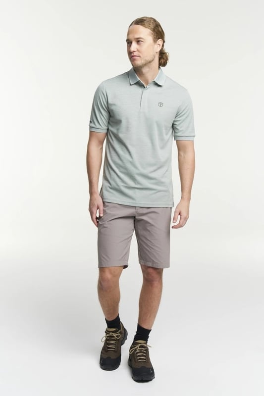 Polo Tenson TXlite Melange - Homme - Gris Vert - Taille XL