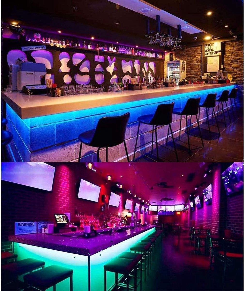 Bande lumineuse LED étanche Wick 10 mètres - bande lumineuse 16 couleurs - dimmable - télécommande 44 boutons incluse