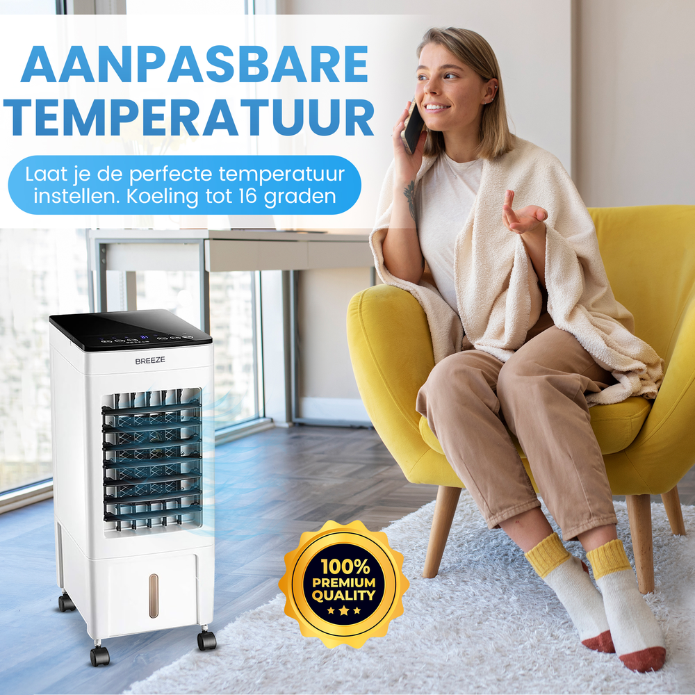 Climatiseur mobile Breeze 2.0 - 10 000 BTU - 35 x 30 x 68 cm - Blanc