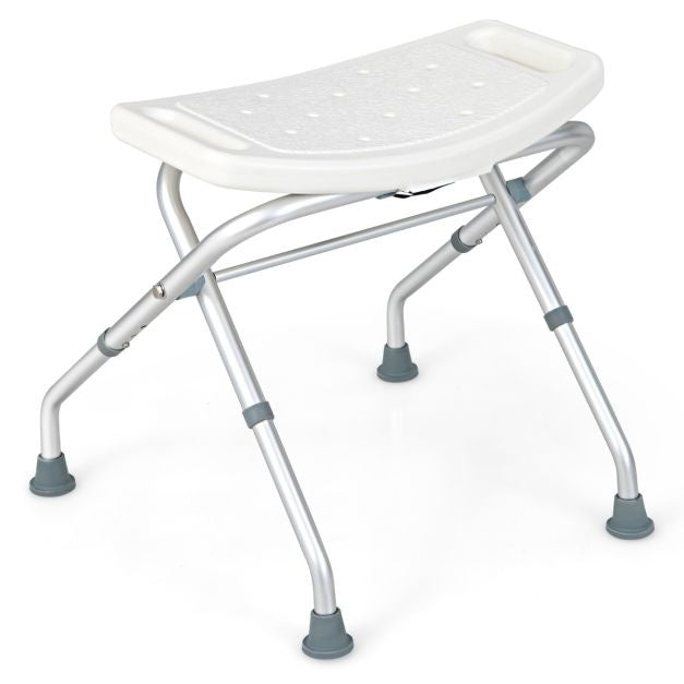 Siège de douche - Coast - Tabouret de douche - réglable en hauteur - Poignées à 3 niveaux -Léger et pliable - Capacité max 150 kg