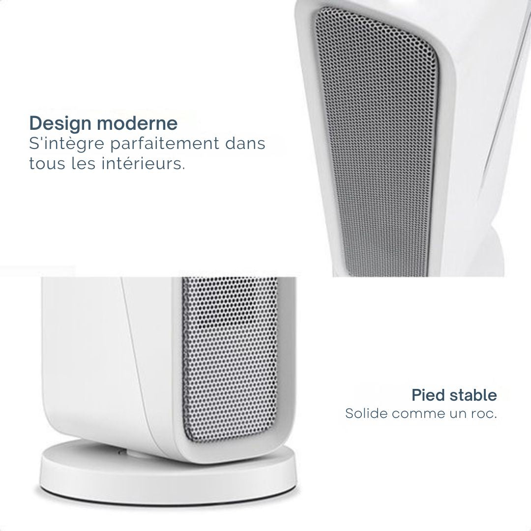 Chauffage soufflant - Gologi - avec thermostat - Radiateur - Fonctionne avec application et commande tactile - 1500W - blanc