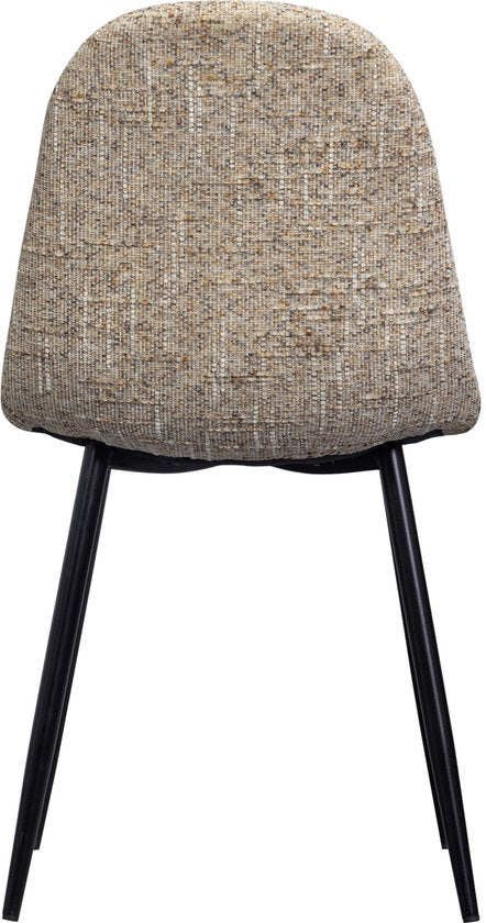 chaise de salle à manger Marije - Chenille - Naturelle - Lot de 4