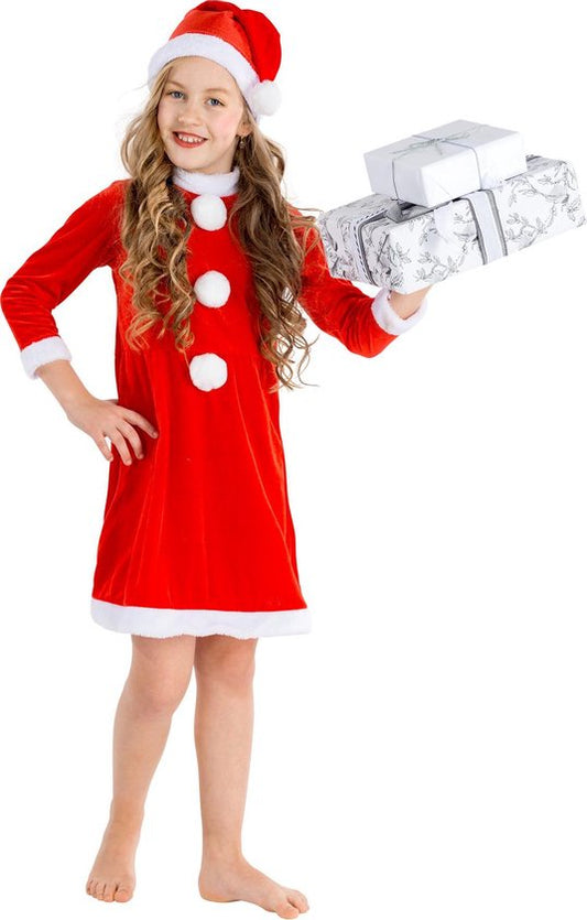 Dressforfun Costume fille elfe de Noël 152 (12-14ans) - Robe fantaisie costume halloween robe de soirée costume carnaval robe de soirée carnaval - 300289