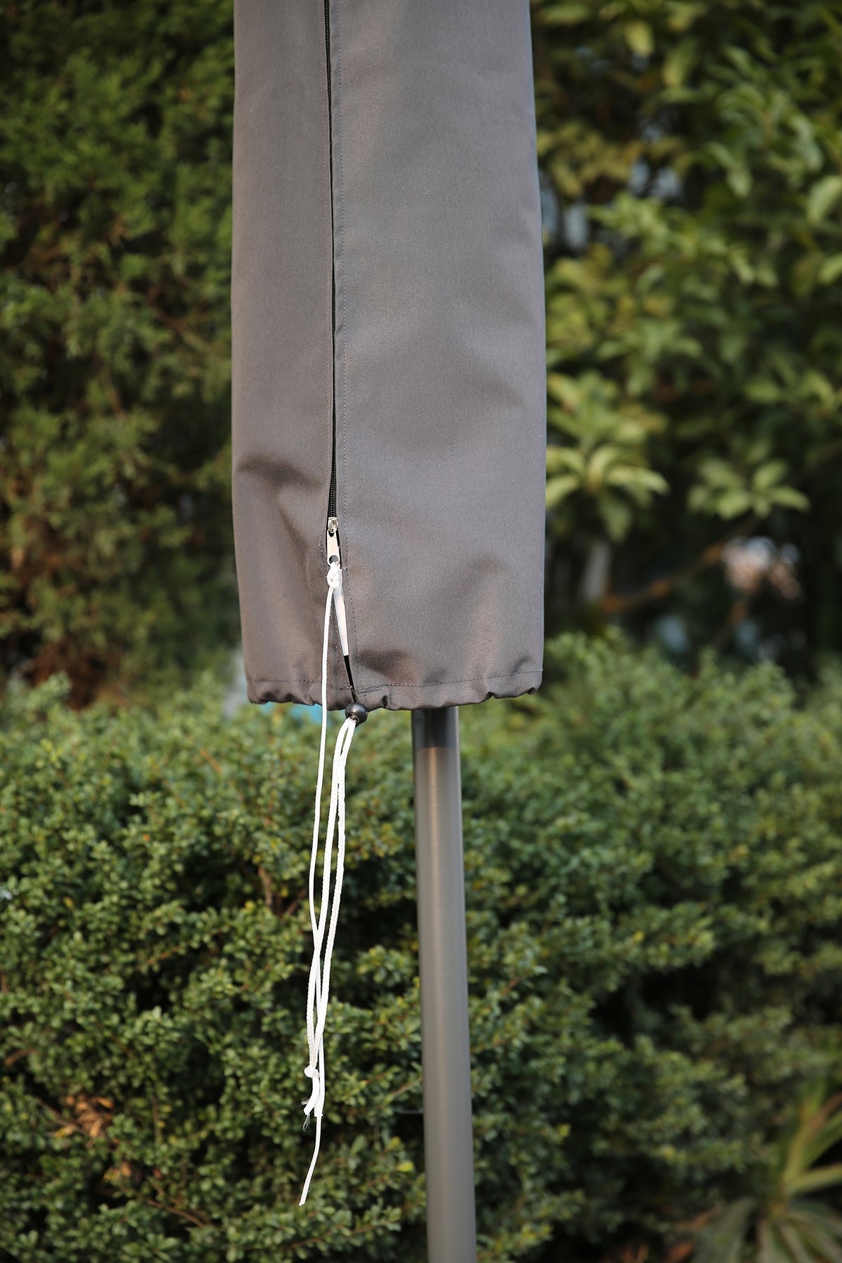 Housse de protection imperméable pour parasol Angel Living - Gris - Polyester
