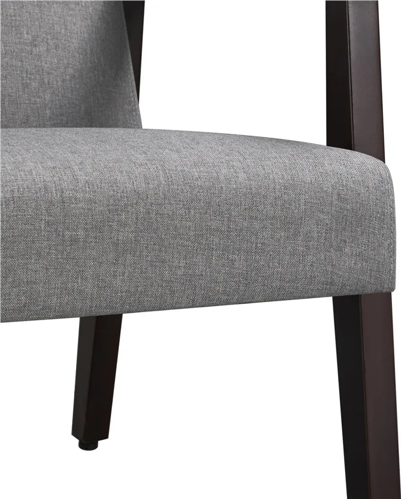 Fauteuil rétro Yaheetech - Accoudoirs en bois - Rembourré - 136 kg - Gris foncé