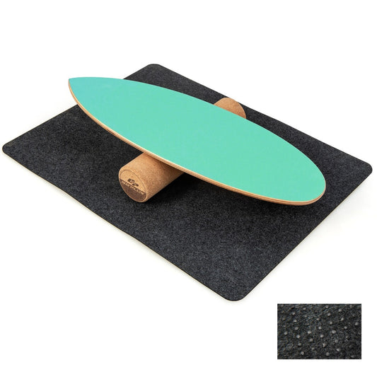 Coast Balance Board made of Wood Wobble Board with roll & ceiling 3-in-1 Balance Board Kit Green