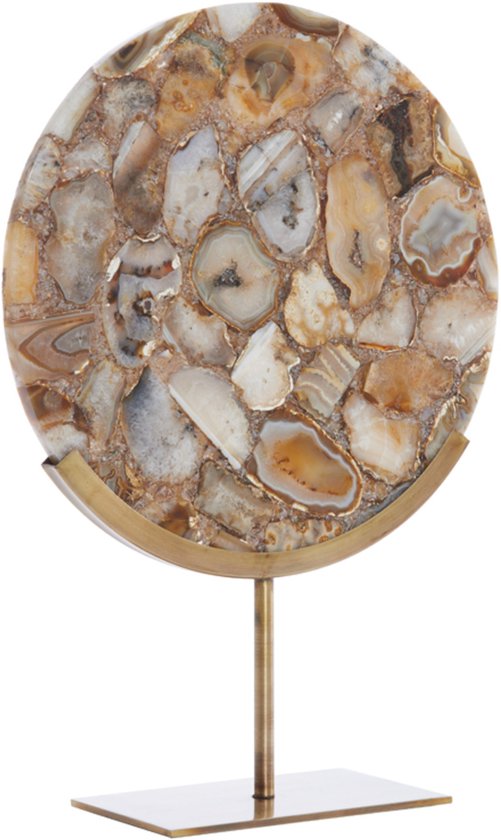 Light & Living - Décoration GOUYA - 35 x 12 x 50 cm - Jaune