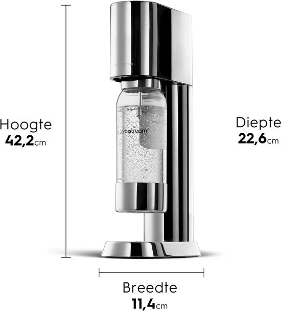 Machine à eau gazeuse Sodastream Enso en acier inoxydable