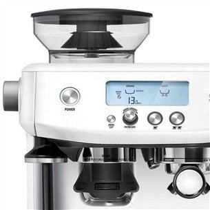 Sage The Barista Pro SES878 - Machine à espresso avec moulin à café - sel de mer acier inoxydable