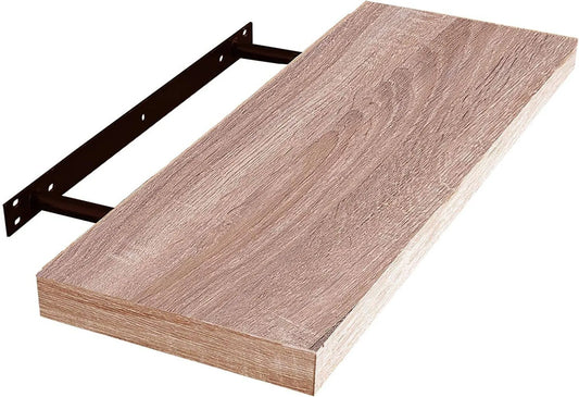 Étagère murale Eugad - Bois - Chêne - 10 kg max. - 100 x 23 x 4 cm