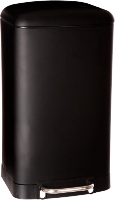 Poubelle 5Five en métal - Noire - 35 x 32 x 62 cm - 30 l