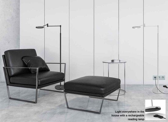 Steinhauer lampadaire Soleil - noir - luminium - 3515ZW