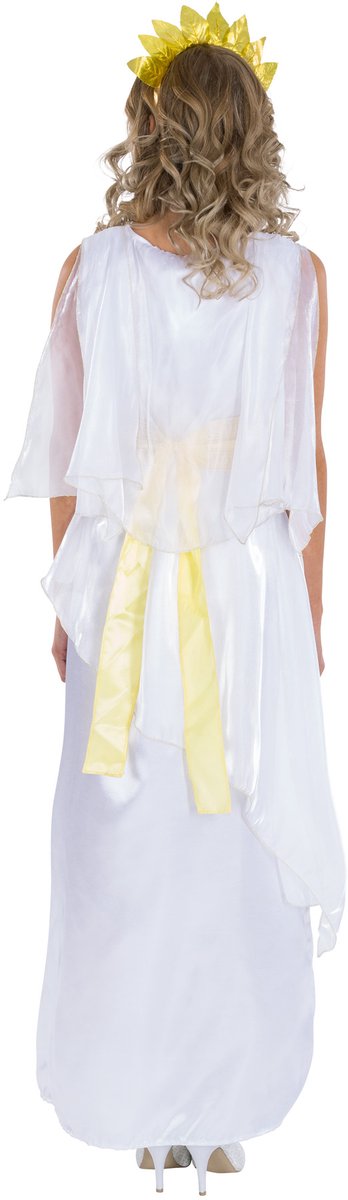 Dressforfun - Costume Femme César - Robe longue avec broderie en brocart, ceinture et coiffure en laurier - Taille L