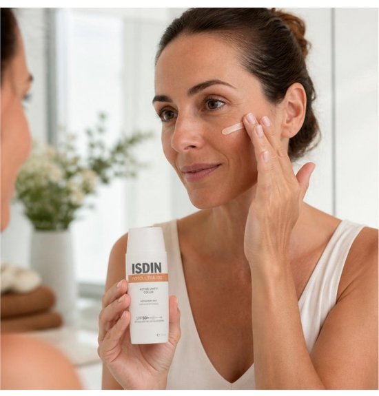 ISDIN - Fotoultra Active Unify Color SPF50+ - 50 ml - Éclaircit et unifie le teint