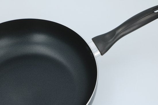 Alpina Poêle à frire - Ø28cm - avec couvercle en verre - antiadhésive - toutes sources de chaleur - aluminium/verre