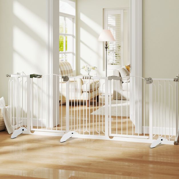 Coast 2 Supports de Barrière en Bois pour Clôture Animale - 30.5 x 9 x 1.9 cm - Blanc - Stabilité renforcée pour panneaux de 2 cm d'épaisseur