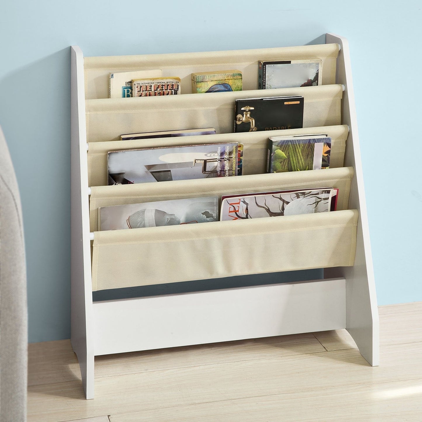 SoBuy Bibliothèque pour enfants - 4 compartiments - 62x71x29 cm