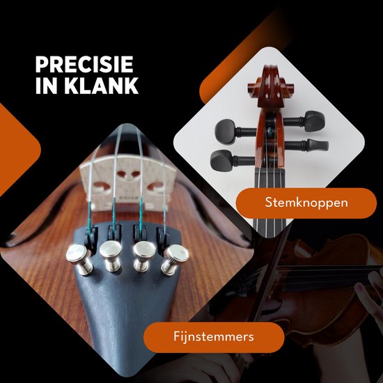 Kit de démarrage pour violon Finesse - avec étui et accessoires - 4/4 - Violon - Paris
