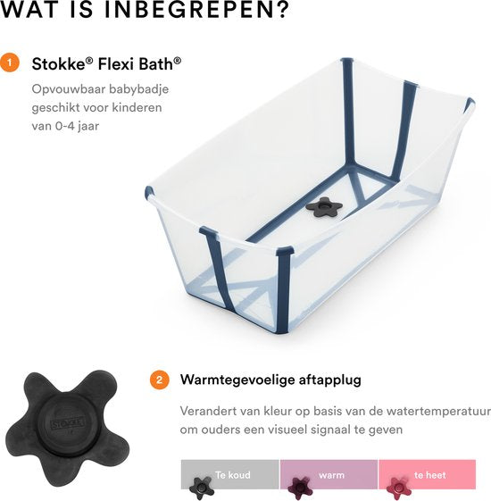 Stokke Flexi Bath Newborn - Baignoire pour bébé - Bleu