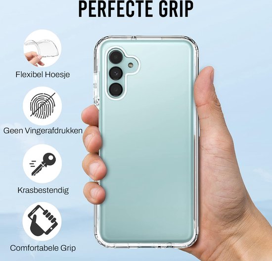 Étui 2-en-1 Podec avec protection d'écran, compatible avec le Samsung Galaxy A13 5G, étui transparent pour téléphone - Étui antichoc
