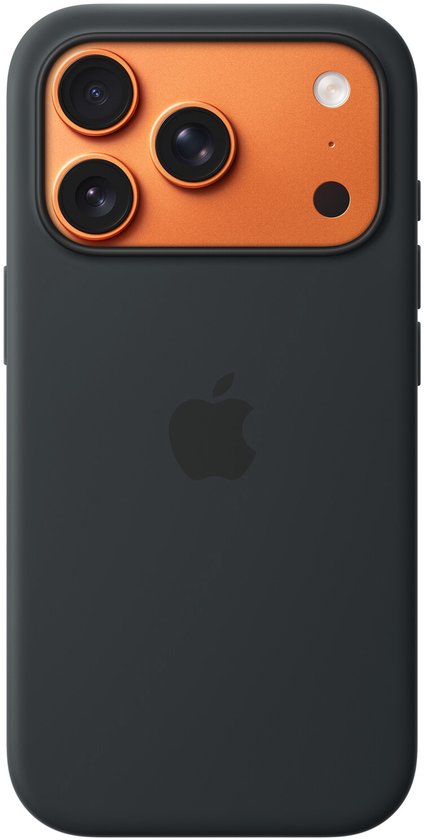 Coque en silicone avec MagSafe pour iPhone 17 Pro - Noir