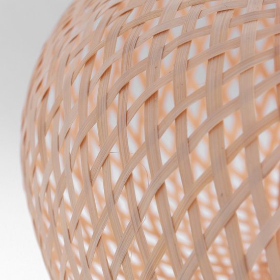 Abat-jour Steinhauer en bambou et bois naturel, Ø 60 cm, E27