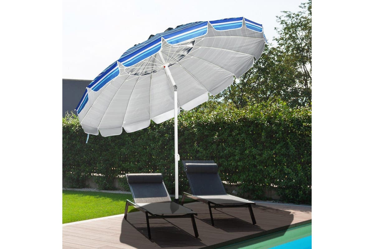 Parasol Coast - 245cm - Bleu