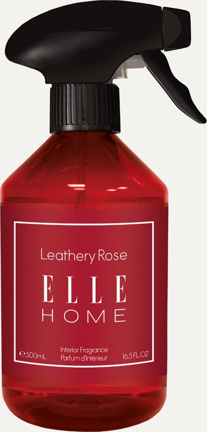 Elle Home - Spray d'ambiance Leathery Rose - 500 ml