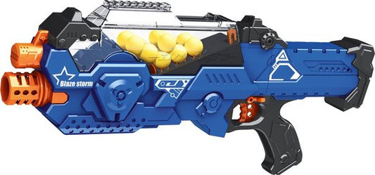 Eddy Toys Toy Gun - avec 21 balles en mousse - Pistolet à mousse - Léger - Bleu