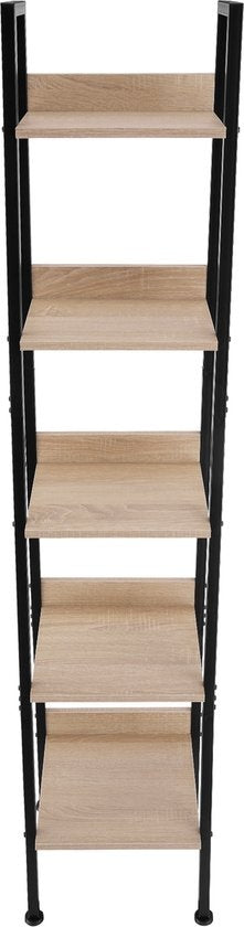 tectake - Etagère murale, échelle, bibliothèque - Folkestone industrial light brown - 404705