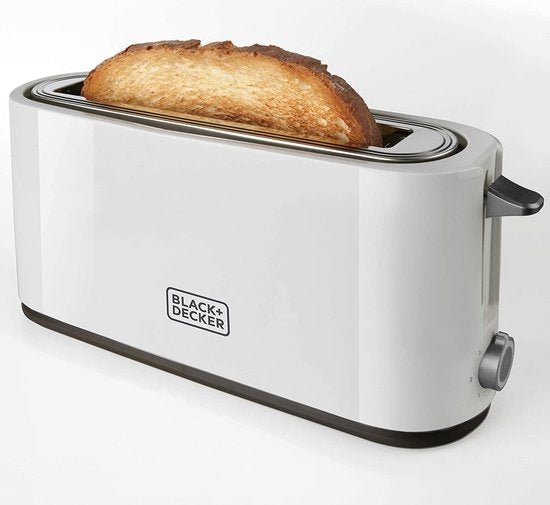 BLACK+DECKER Grille-pain BXTO1001E - Ouverture large - 7 niveaux de brunissement - 1000 watts