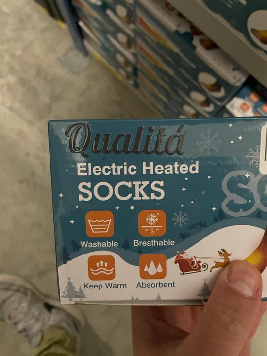 Chaussettes chauffantes - Chaussettes électriques - chaussettes - Chaussettes chauffantes électriques - Taille 27/29