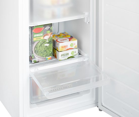 Tomado TFT4702W - Congélateur de table - 60 litres - 3 tiroirs de congélation - Etiquette énergétique E - Blanc