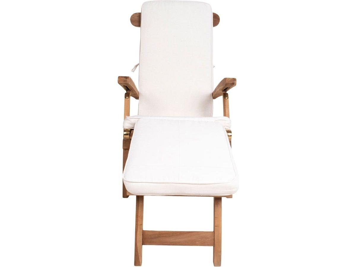 House Nordic Arrecife Coussin pour chaise longue - Coton - Blanc - 50 x 120 cm