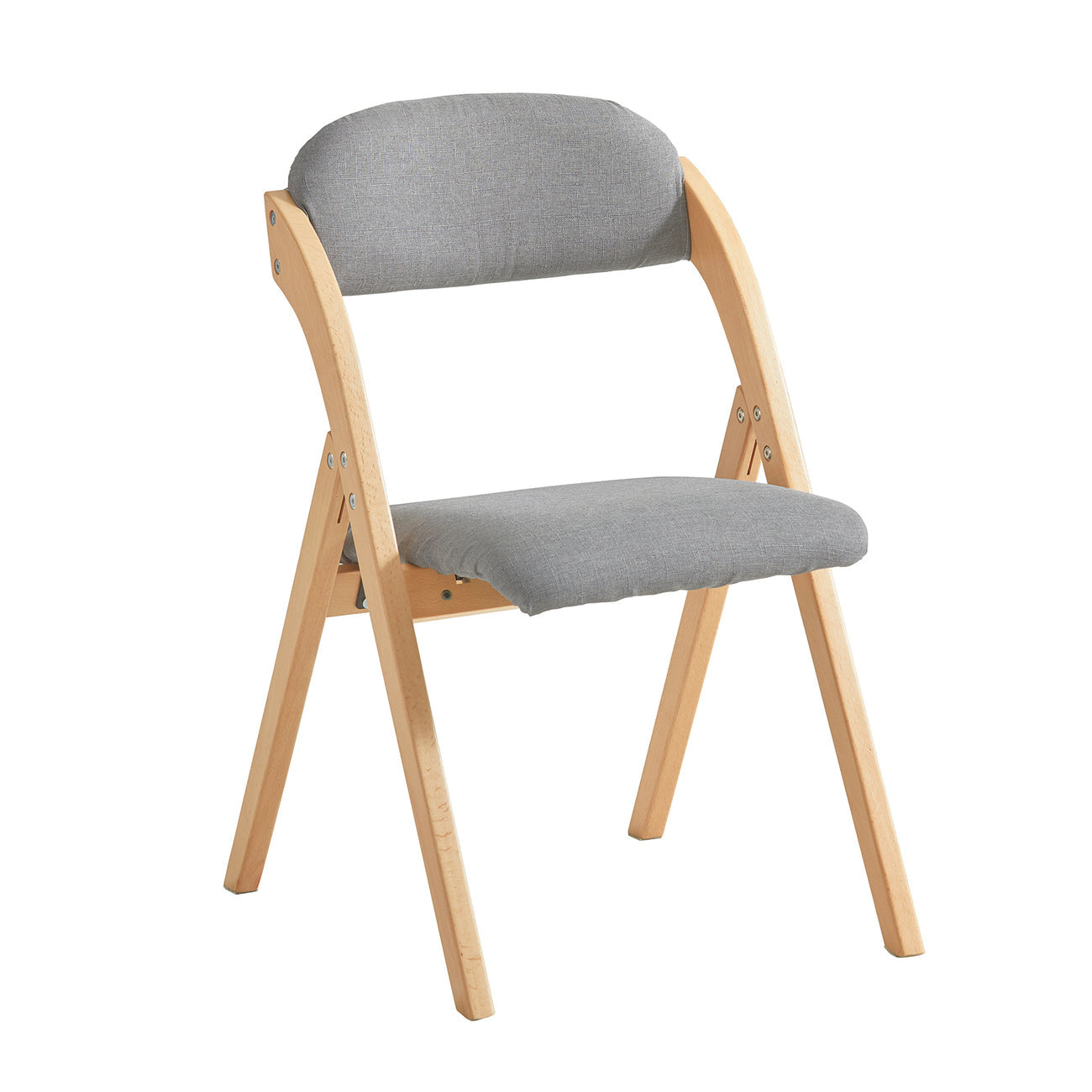 SoBuy FST92-N Chaise pliante avec assise rembourrée - Max. 120 kg - Gris