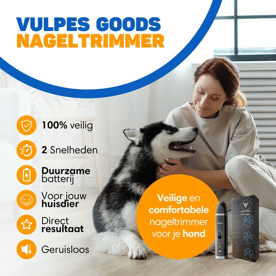 Vulpes Goods®Lime à ongles électrique pour la maison - Tête de lime en diamant - Rechargeable - Noir