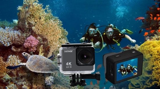 Caméra d'action Denver - Go Pro 4K - Etanche à 40 mètres - Wifi et application - Angle de vision 130 ? - ACK8062W