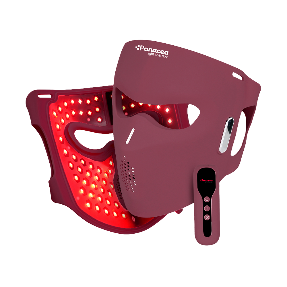 Masque facial LED Panacea Aurora - Bordeaux