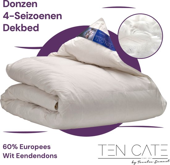 Couette Ten Cate - Couette 240x200 - Couette - Couettes - Couette 4 saisons 240 x 200 - 60% Duck Down - Couette été & hiver