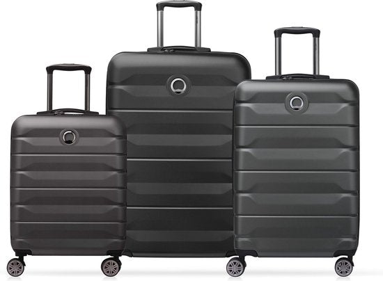 DELSEY PARIS Air Armour 4DR Set trolley extensible Noir Noir 55cm