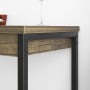 Table de bar SoBuy avec 2 tabourets - Poids max. : 150 kg - Style industriel - 121 x 46 x 97 cm - Marron / Noir