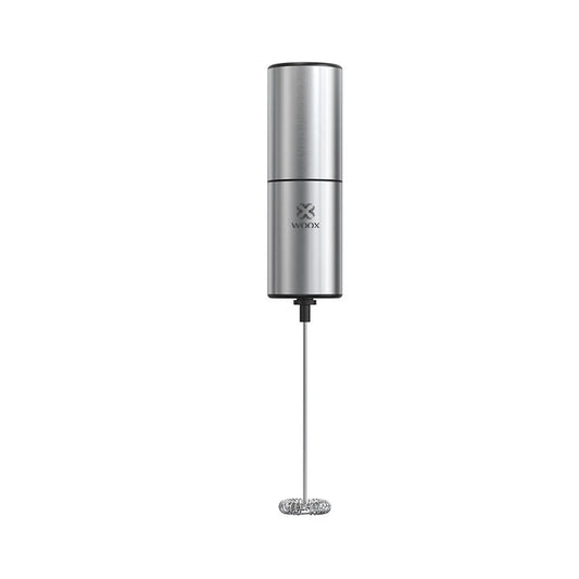 Mousseur à lait portable Woox – Alimenté par piles – Format voyage – Noir – Mousseur à café compact