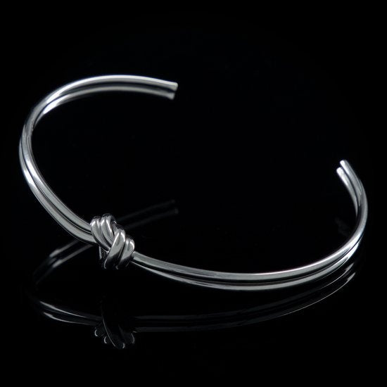 Laura Ferini Ladies Bracelet Nodi Silver - Bracelet en argent - Plaqué or blanc 18K - Bijoux - Accessoires - Bijoux - Bracelet femme