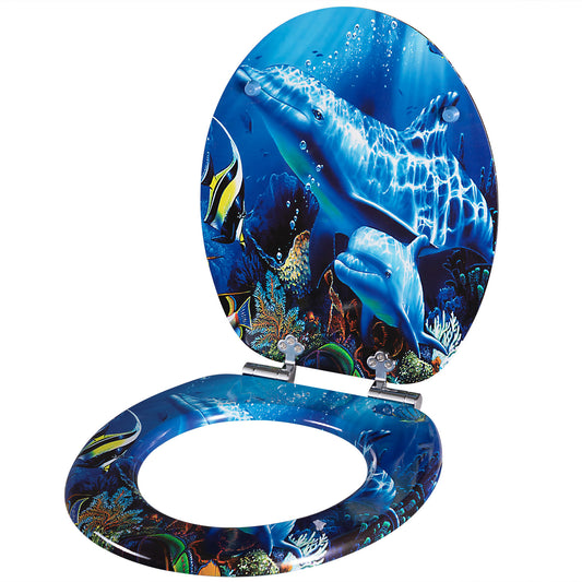 Abattant Dolphin - Sotf Close Antibacterial - MDF 150kg
