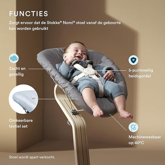 Ensemble pour nouveau-né Stokke® Nomi® - Noir/Gris-bleu