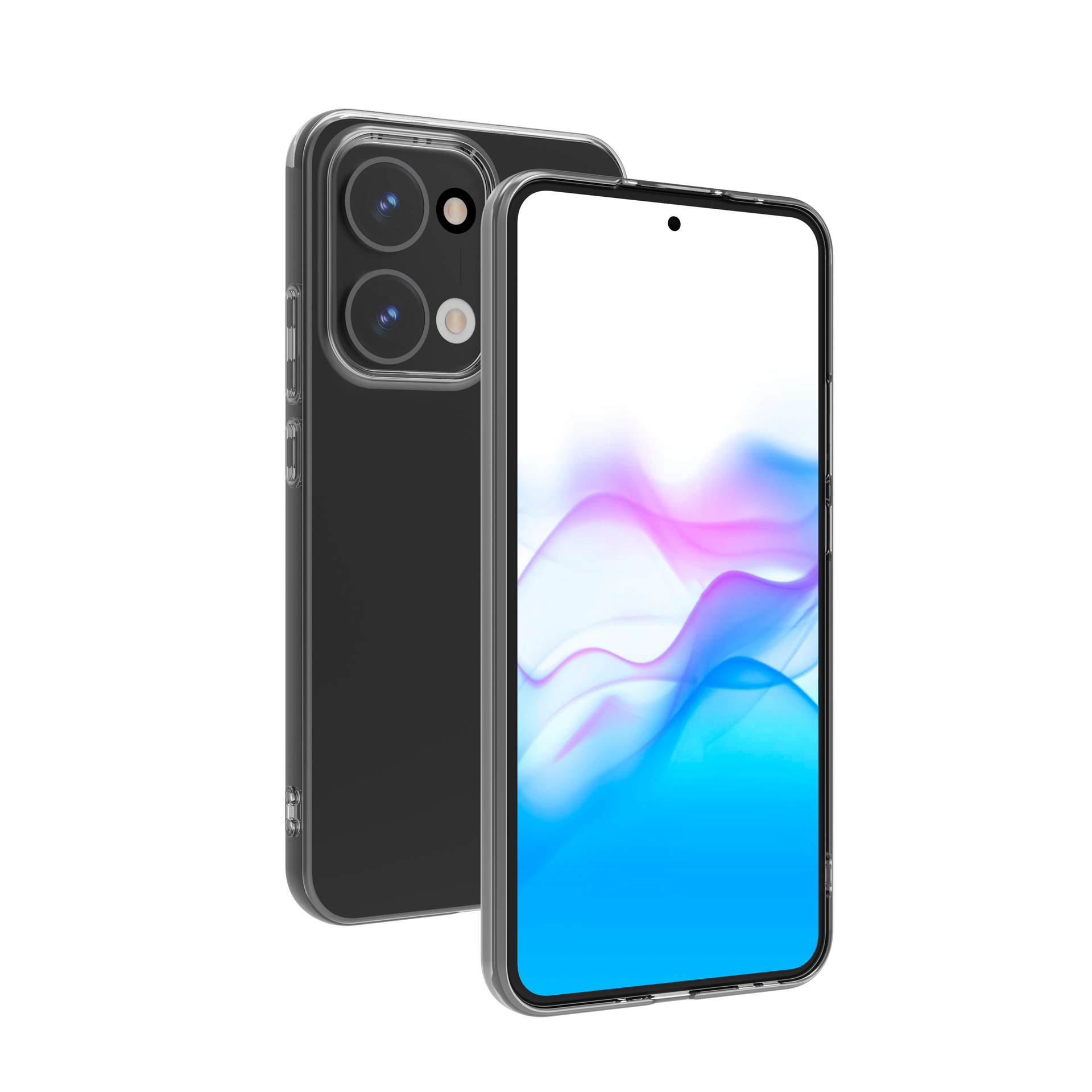 BeHello Gel Case pour Oppo Reno13 - Antichoc - Flexible - Ajustement précis - Transparent