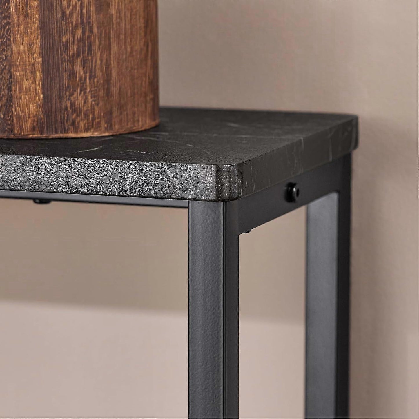 SoBuy Table d'appoint - FSB19-SCH - Réglable - MDF & Métal - Max. 50kg - 120x20x65cm - Gris